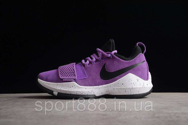 Eur39-46 Кросовки Nike PG 1 EP BRIGHT VIOLET/BLACK-WHITAL ORANGE Paul George чоловічий баскетбольний, фото 1