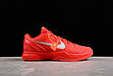 Eur41-46 Кобі 6 KOBE VI PRO RED/WOLF GREY/RED "REVERSE GRINCH" чоловічі баскетбольні кросівки, фото 3