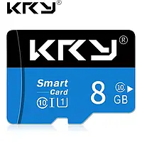 Карта памяти, Флешка TF card MicroSD 8GB Class 10 + SD Adapter микро сд 8 гб для телефона, планшета KRY-Y8