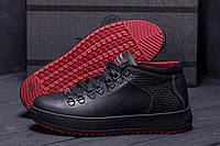 Чоловічі зимові класичні черевики ZG Black Exclusive Leather, фірмові чоловічі черевики класика