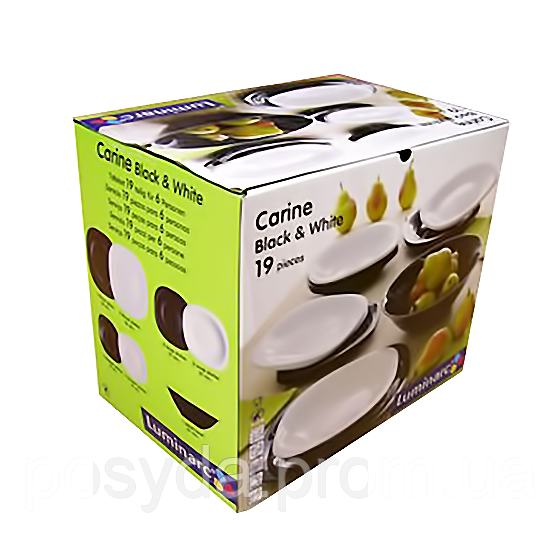 Сервіз Luminarc Carine Black&White 19пр.
