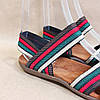 Розміри 36 р босоніжки, шльопанці на плоскій підошві широка гумка різні кольори низький каблук, фото 6