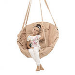 Гойдалка бежева навантаження 200 кг підвісне крісло гойдалка бежеве, фото 3