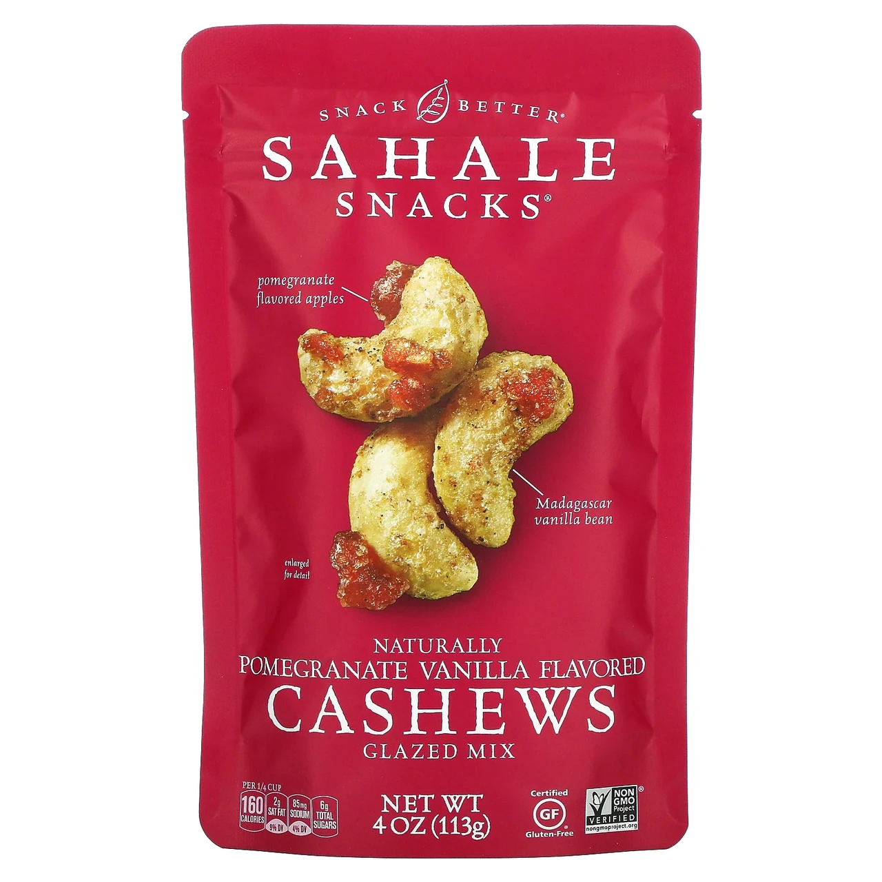 Sahale Snacks, Кеша з гранатом і ваніллю, 4 унції (113 р) SHK-00507, Київ