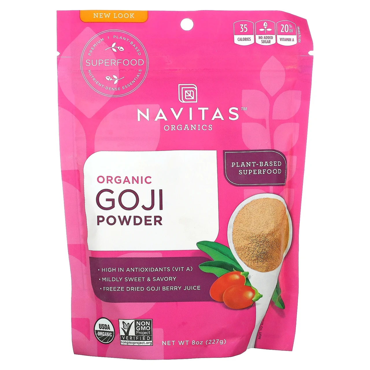 Navitas Organics, Органический порошок ягод годжи, 227 г (8 унций) Киев - фото 1 - id-p520920762