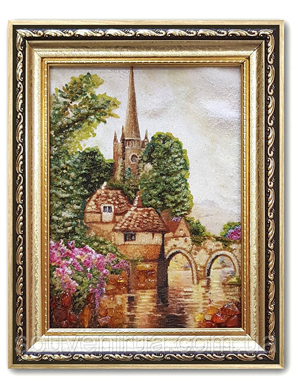 Картина з бурштину "Замок", фото 1