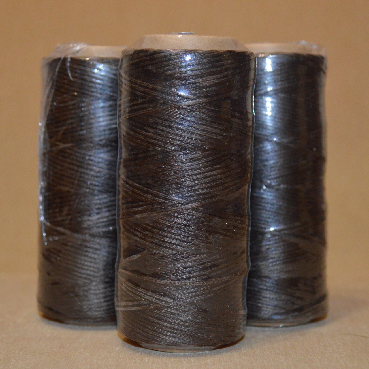 Нить обувная вощеная коричневая, 200м, диаметр нити: 1.0мм, пр-во ...