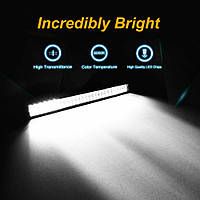 Протитуманна LED Фара Балка  500*100*65mm 126W (3W*42) 10-30V  Ближний+Дальний D-126W(COMBO)Black