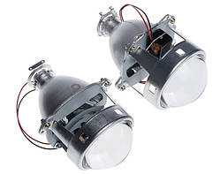 Лінза биксенону 3'(D75 мм) H1 (Н4/Н7) G5 mini SUPER (Шірольний обчислення, світить прямо і під авто) (2шт)