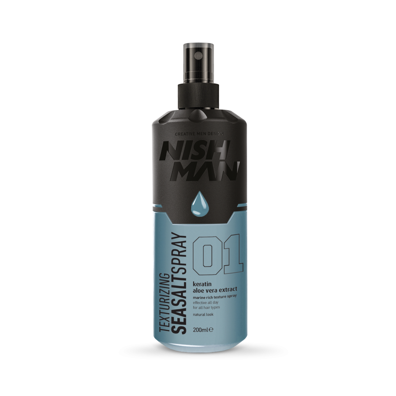 Спрей для укладання волосся з морською сіллю Nishman Texturizing Sea Salt Spray 200 мл