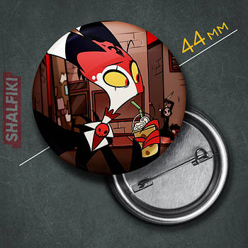 "Блітцо (Пекельний бос / Helluva boss)" значок круглий на булавці Ø44 мм