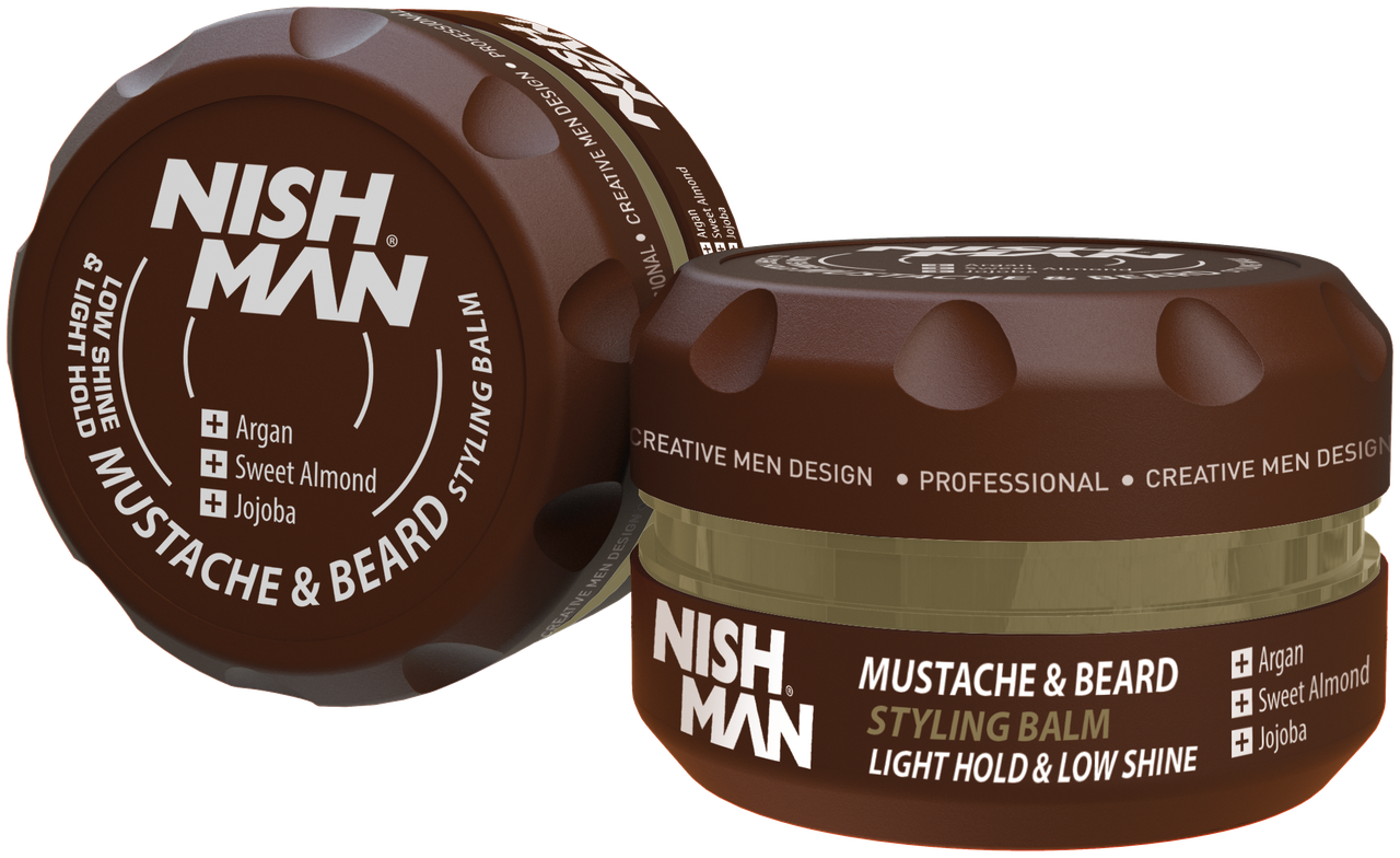 Бальзам для бороди та вусів Nishman Beard & Mustache Styling Balm Travel Size 30 мл
