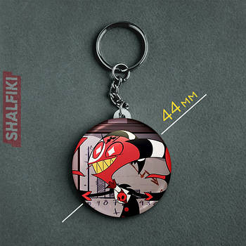 "Блітцо (Пекельний бос / Helluva boss)" брелок круглий Ø44 мм