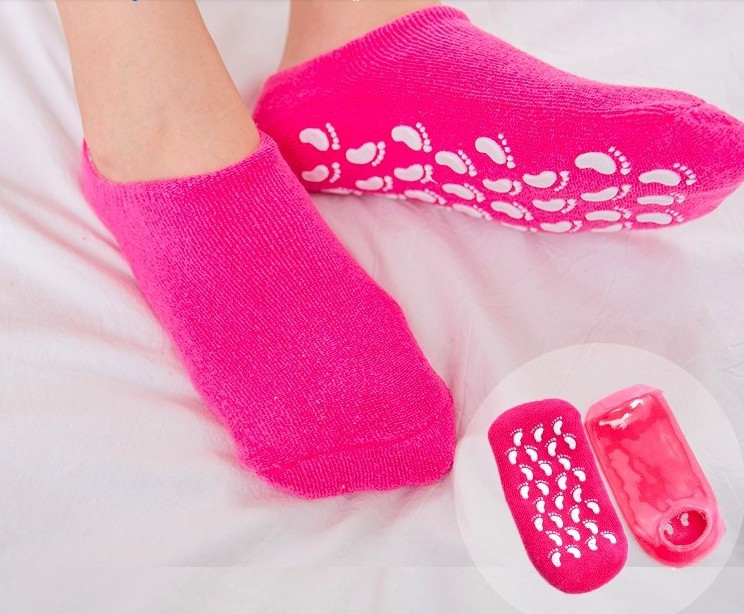 Зволожуючі гелеві носочки Spa Gel Socks Crimson