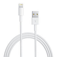 Оригінальний білий кабель перехідник для заряджання Apple Lightning to USB для iPhone 1m (MD818)