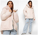 Жіноча стильна зимова куртка LS-8900, фото 5