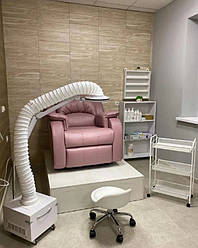 Потужна педикюрна витяжка з гофрою манікюрна витяжка ПІДЛОГОВА педикюрна з лампою для манікюру Фьюжен