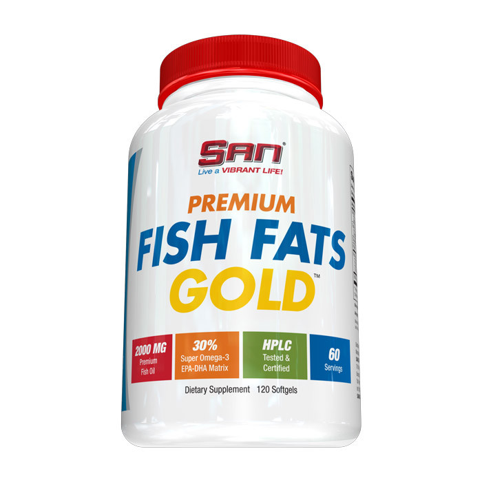 Риб'ячий жир SAN Fish Fats Gold 120 softgels, фото 1