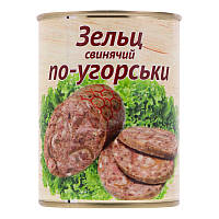 Зельц свиной по-угорски стерилизованный L'appetit 340г Украина