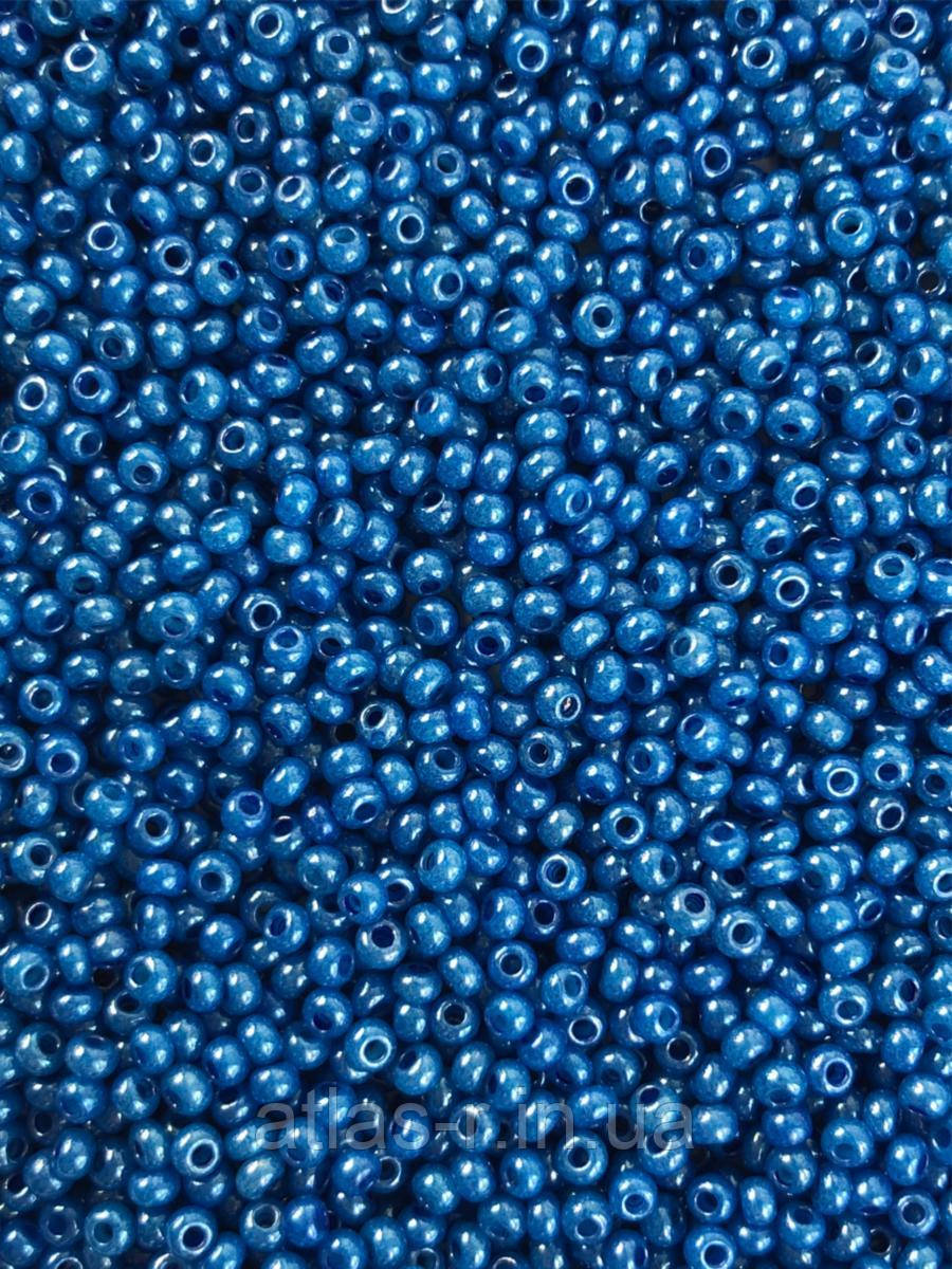Бісер Preciosa Чехія №16136 1г, світло-синій, непрозорий