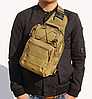 Тактична, штурмова сумка через плече на 6 літрів, рюкзак, барсетка, колір койот, фото 4