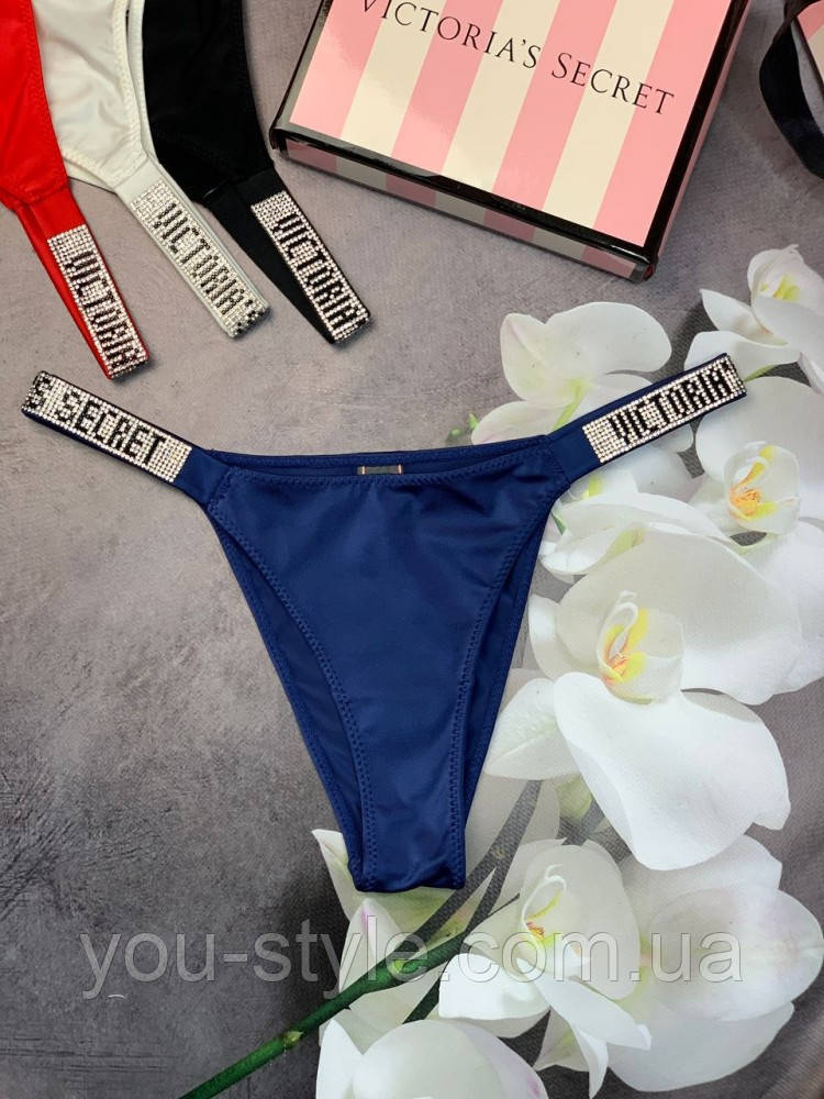 Труси жіночі Victoria's Secret Very Sexy бразиліана Темно-синій wu066