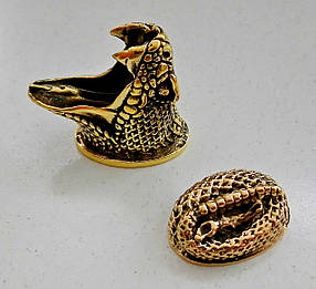 Гарда та наверші для ножа з бронзи № 3 "Кобра" (К1007)