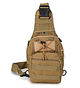 Тактична, штурмова сумка через плече на 6 літрів, рюкзак, барсетка, колір койот, фото 3