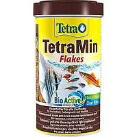 Корм TetraMin Flakes 1000 ml. Основной корм в виде хлопьев для всех декоративных аквариумных рыб