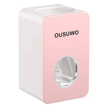 Диспенсер механічний для зубної пасти OUSUWO E1922 Рожевий
