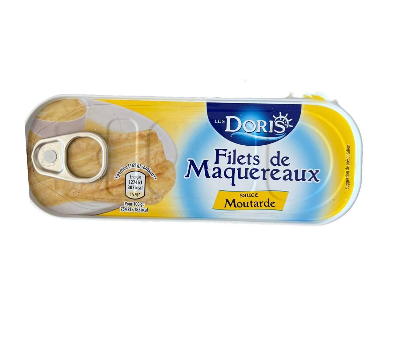 Філе мокрелі в гірчиці 🙈 "Les Doris" 176 гр. Франція