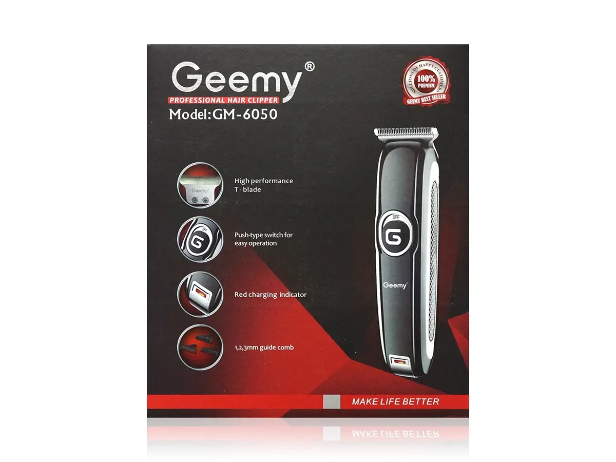 Машинка для стрижки волосся Geemy GM-6050 40шт 7632