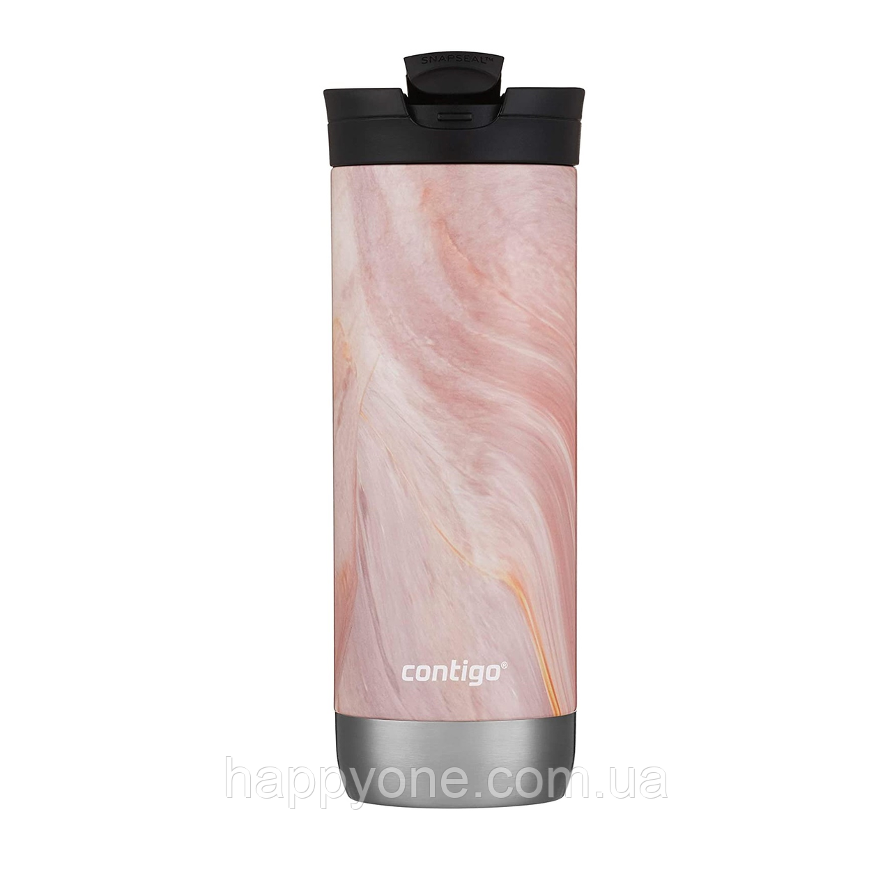 Термокружка Contigo Huron New Couture Snapseal Pink Marble (590 мл), фото 1