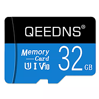 Карта памяти, Флешка TF card MicroSD 32GB Class 10 + SD Adapter микро сд 32 гб для телефона, планшета QNS-32