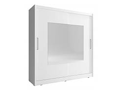 Шаф-купі Wiki IX 180 ДСП ламінована, дзеркало, білий, дуб Сонома, дуб Сонома