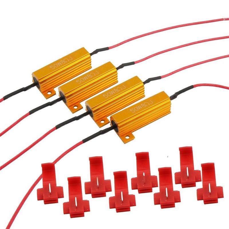 Обманки резистори для світлодіодних LED ламп, ксенону, універсальні CANBUS 50W, 8 ОМ, 12 В, фото 1