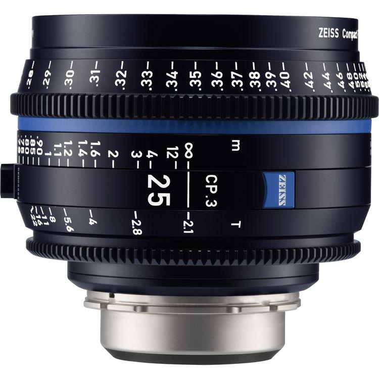 Об'єктив ZEISS CP.3 25m T2.1 Compact Prime Lens (PL Mount, Meters) (2181-398)