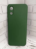 Чехол накладка для Samsung Galaxy A03 Core противоударный бампер зеленый