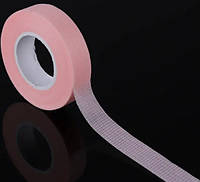 Бумажный скотч для ламинирования и наращивания ресниц цвет розовый 9 м*11 мм