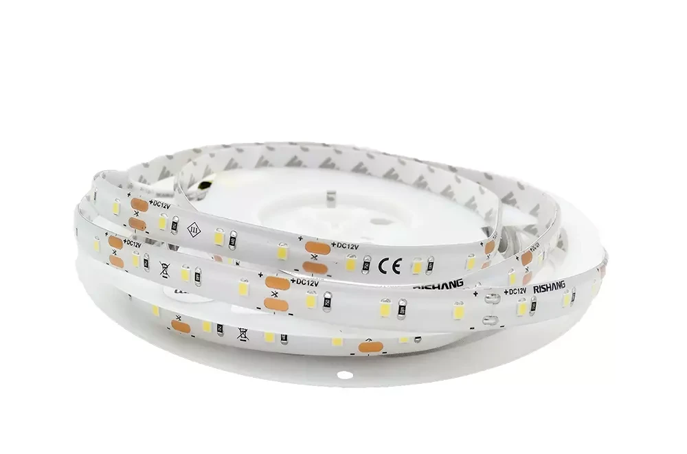 Світлодіодна стрічка RISHANG, smd3528, 12V, 60 led/m, 5.5W, 352Lm, IP65, 2700K, RN6060TA-B e-pcb (7760), фото 1