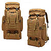 Рюкзак тактичний Storm Solo-2 80л; 70x36x20sм. MOLLE. Рюкзак-баул Штурм a-804-coyote., фото 3