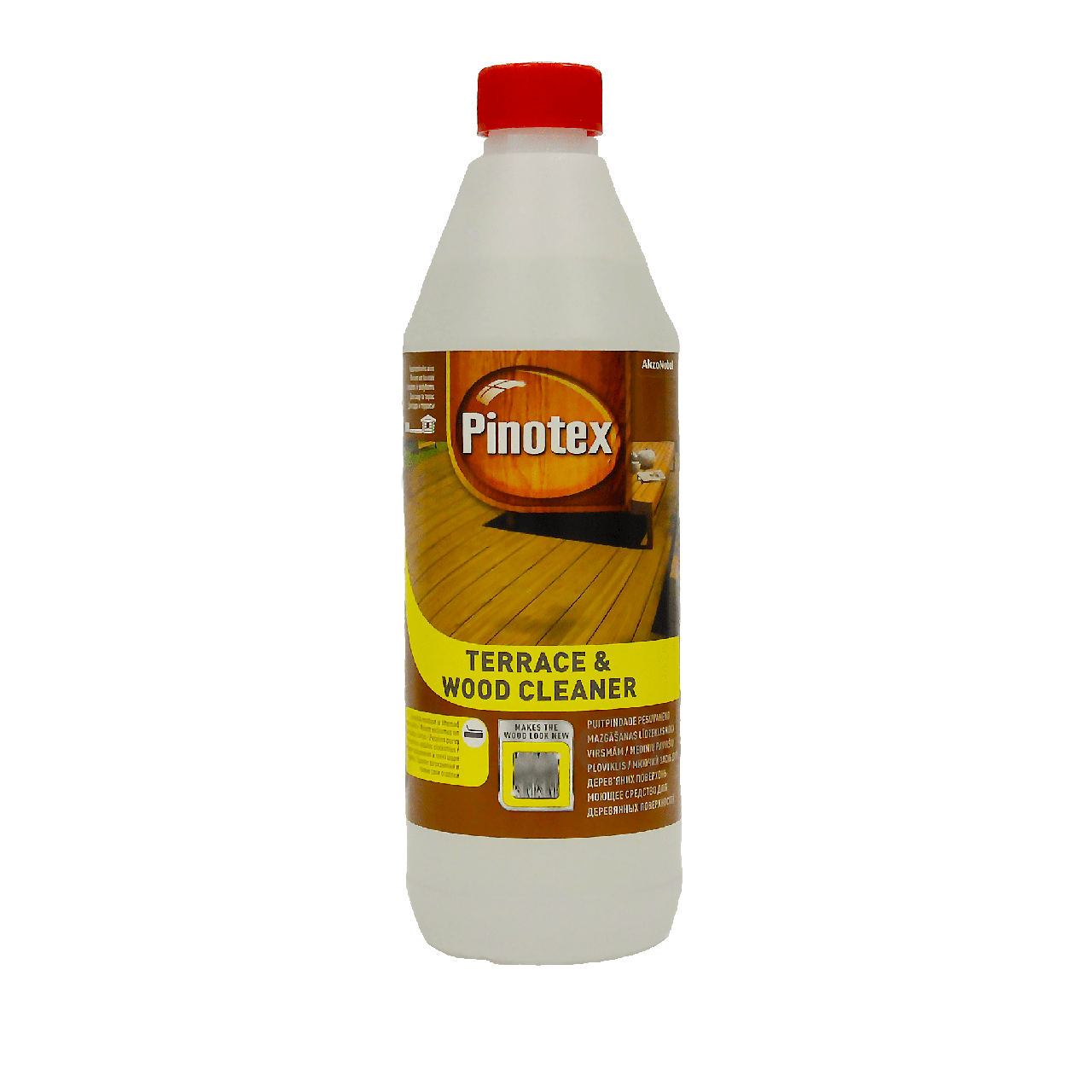 Миючий засіб для дерева Pinotex Terrace & Wood Cleaner, безбарвний, 1 л