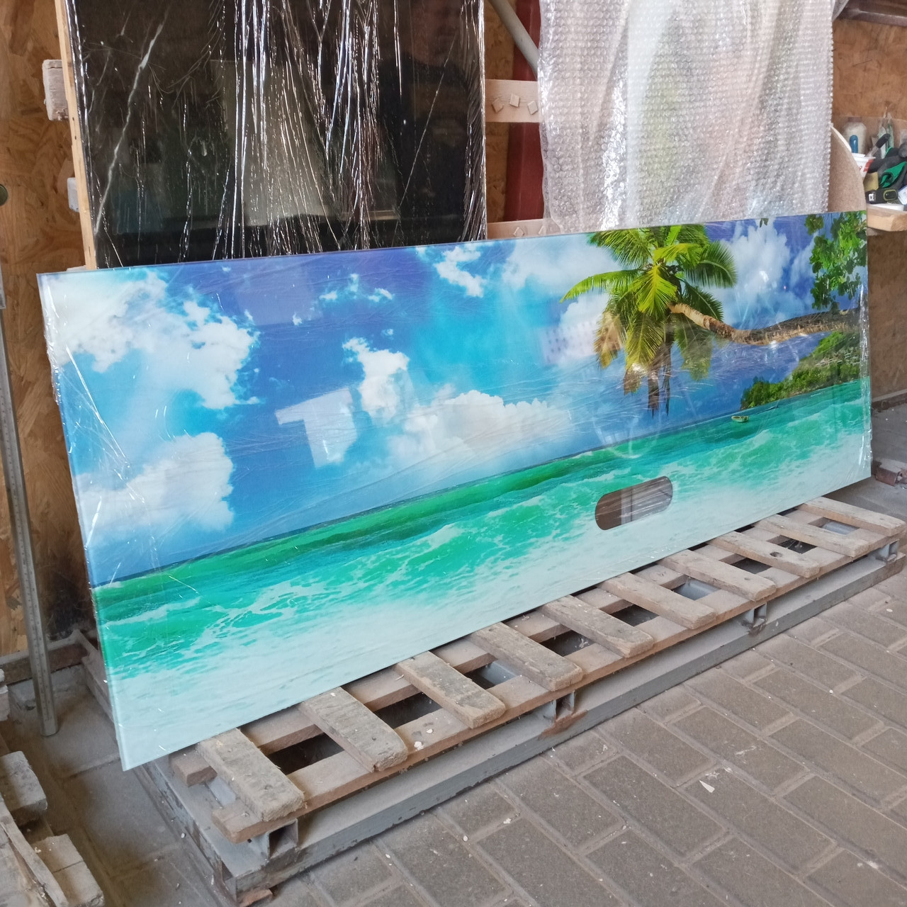 Скло на фартух кухні / Скіналі Морського берегу, фото 1