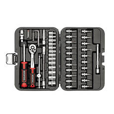 Набір інструментів 1/4 ", 46 од., Cr-V INTERTOOL ET-8046, фото 4