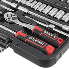Набір інструментів 1/4 ", 46 од., Cr-V INTERTOOL ET-8046, фото 5