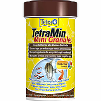 Корм TetraMin Mini Granules 100 ml. Корм в гранулах для небольших декоративных рыбок