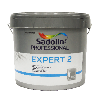 Латексна фарба Sadolin Expert 2 для стін та стелі, біла, 10 л