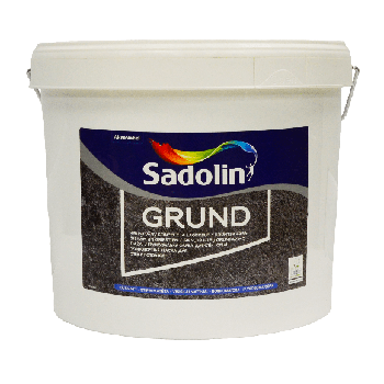 Ґрунтувальна фарба на водній основі Sadolin Grund для стін та стелі, біла, 10 л