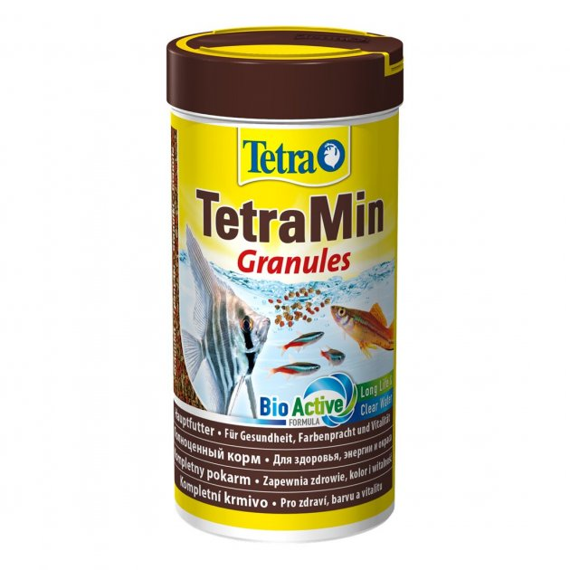 Корм TetraMin Granules 250 ml. Основний корм у формі гранул для декоративних риб