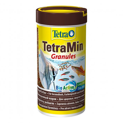 Корм TetraMin Granules 250 ml. Основний корм у формі гранул для декоративних риб, фото 1